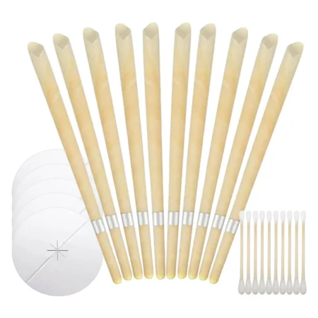 20pcs Beeswax Ear Candles – Natural & Aromatherapeutic