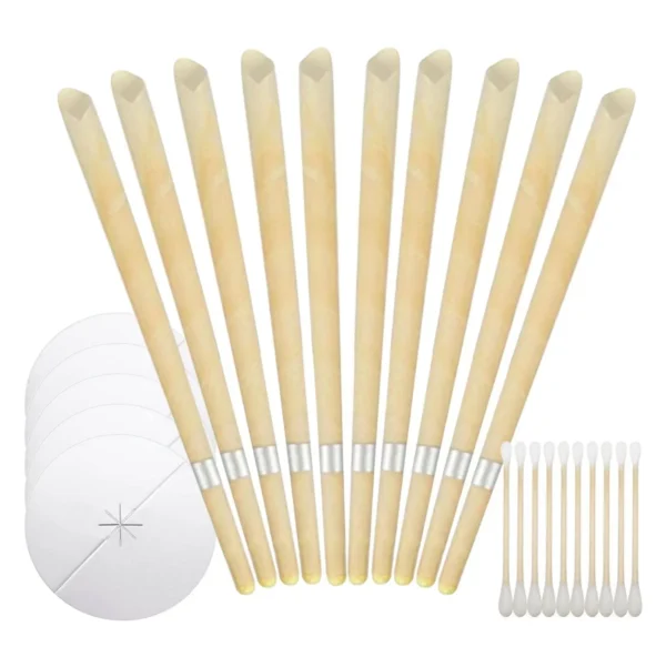 20pcs Beeswax Ear Candles – Natural & Aromatherapeutic